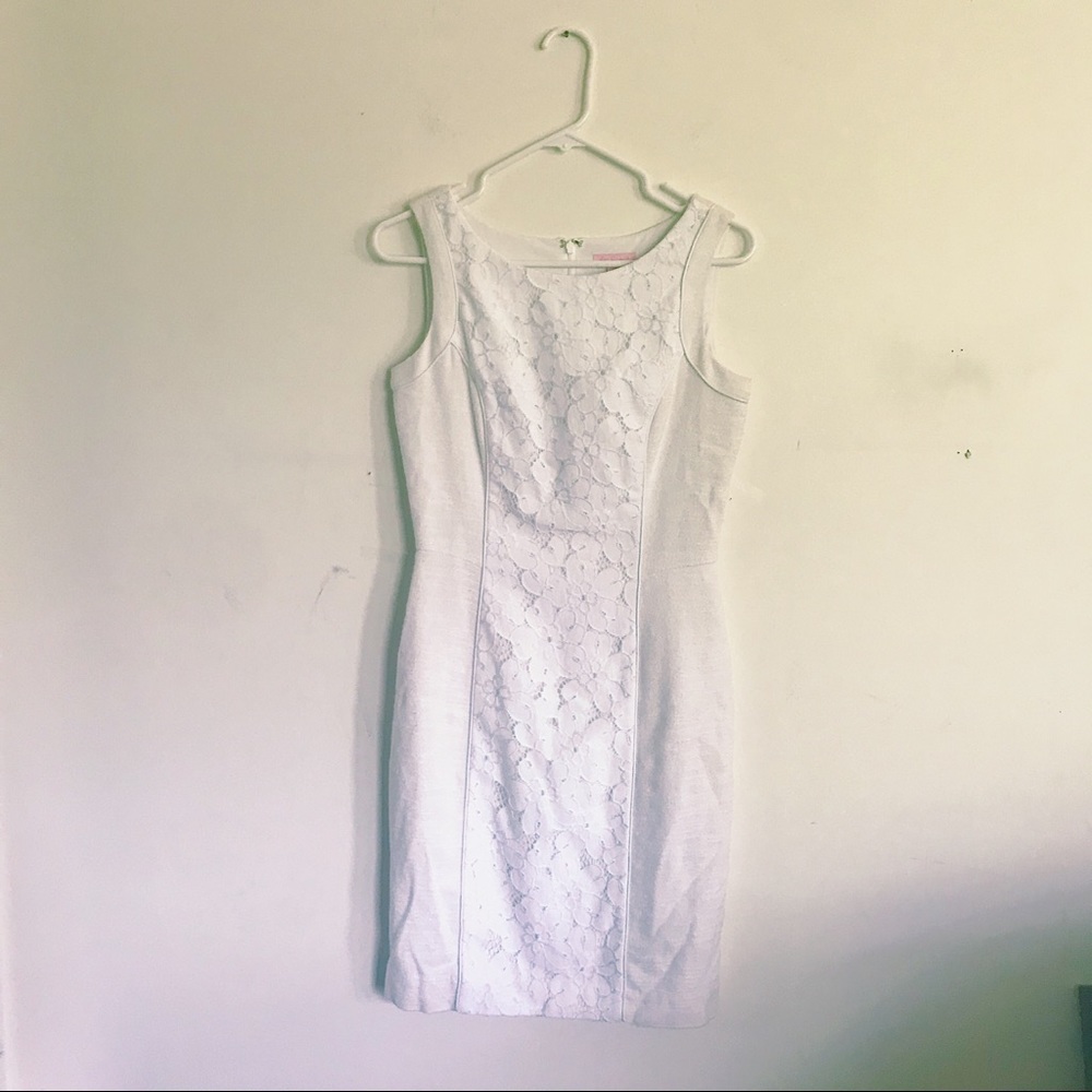 Lilly Pulitzer Lace Shift Dress in White
